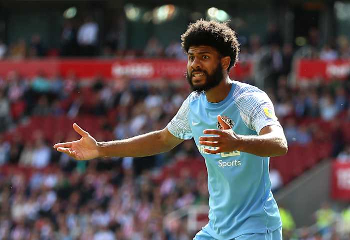 Ellis Simms during Sunderland win at Stoke